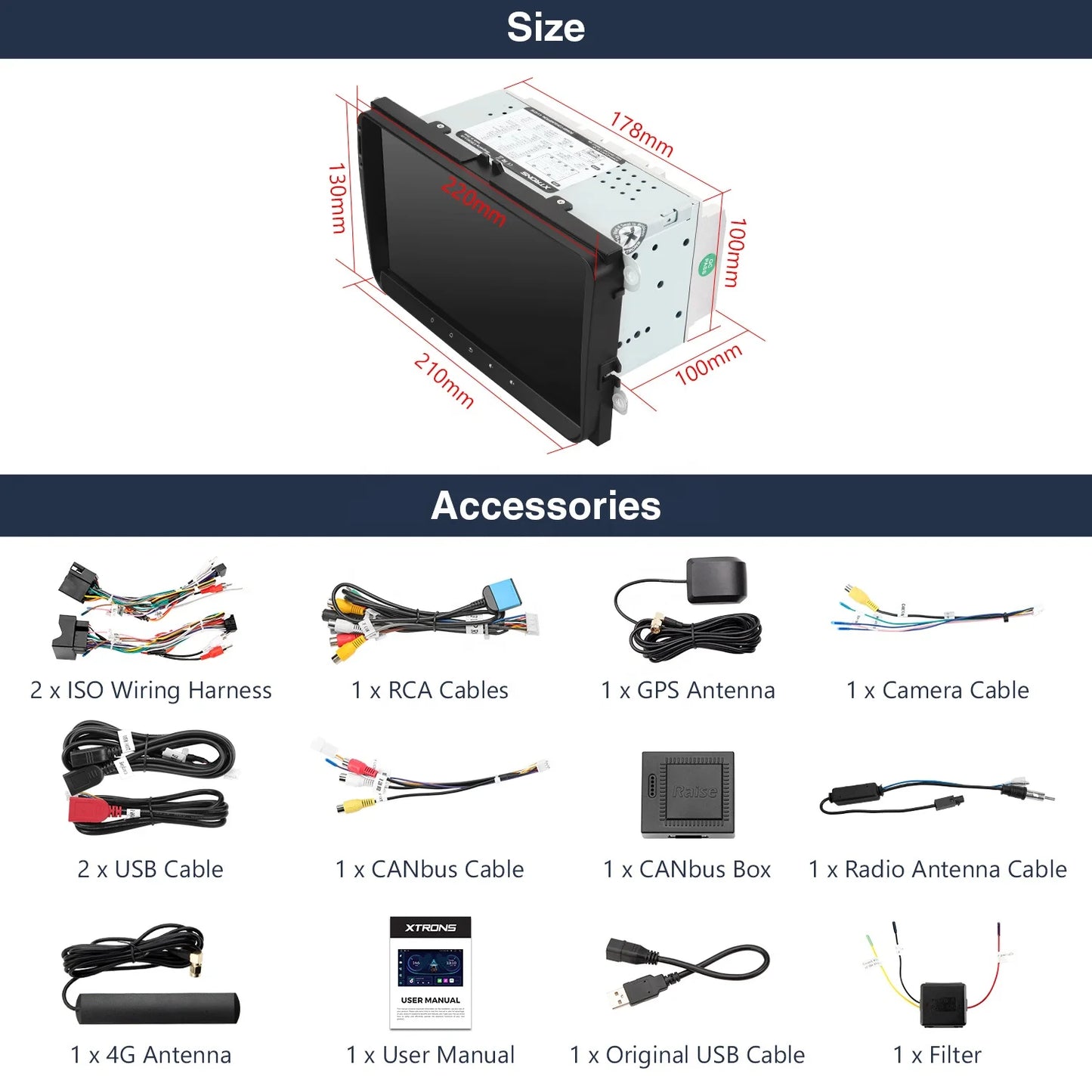 VOLKSWAGON Android XTRONS 9 Inch