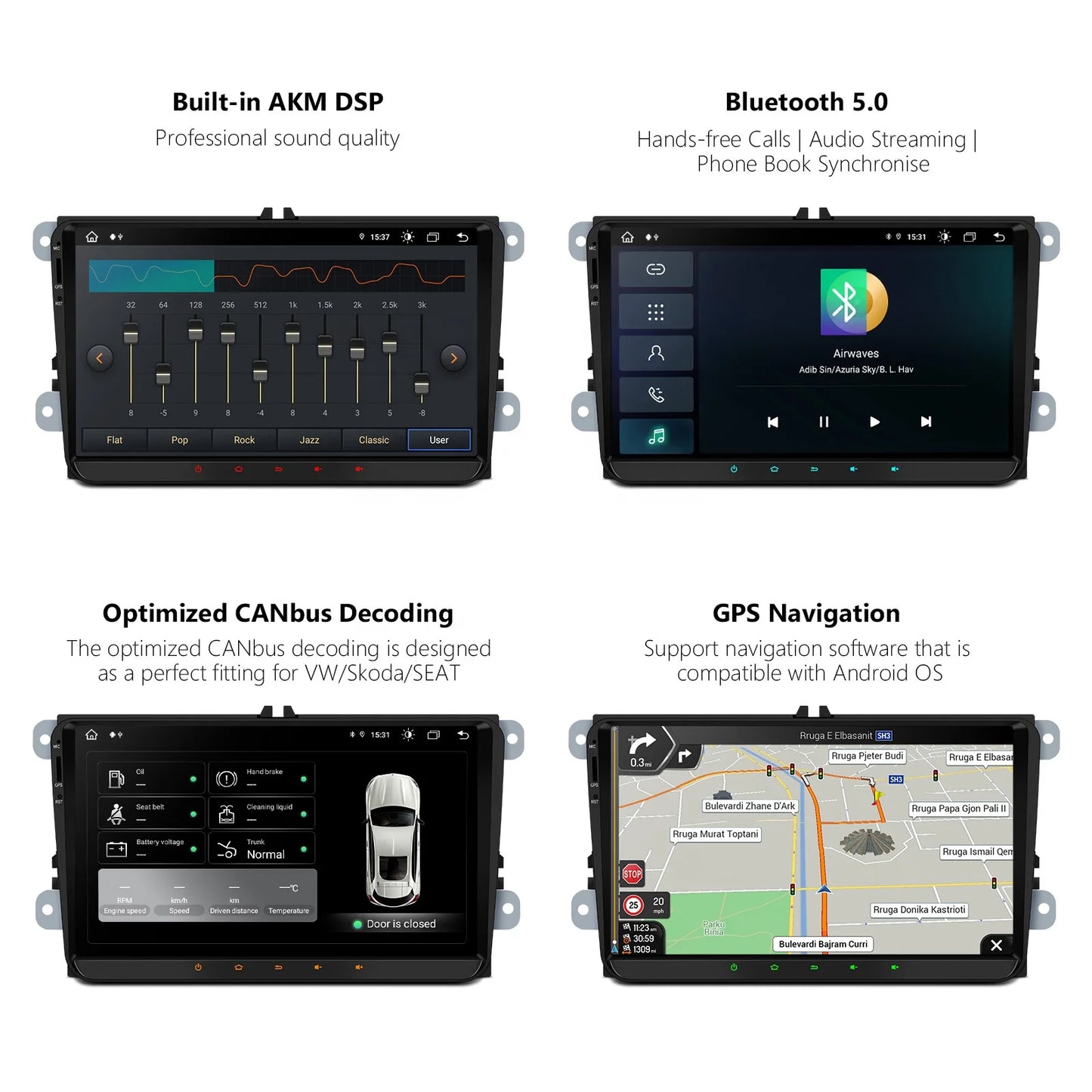 VOLKSWAGON Android XTRONS 9 Inch