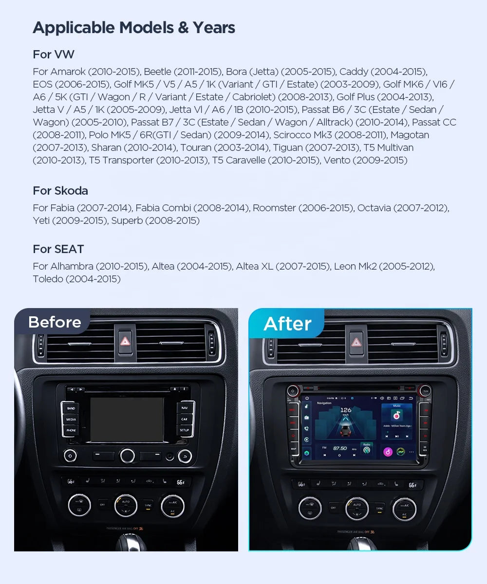 VOLKSWAGON XTRONS 8" inch QLED