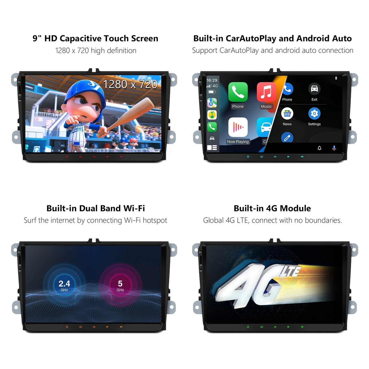 VOLKSWAGON Android XTRONS 9 Inch